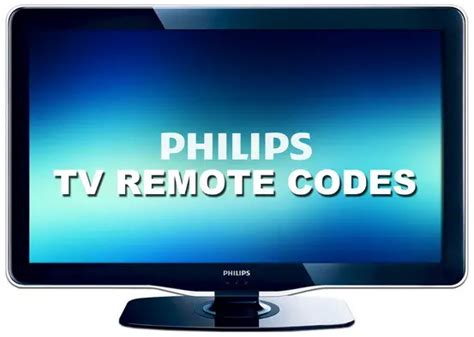 philips tv code